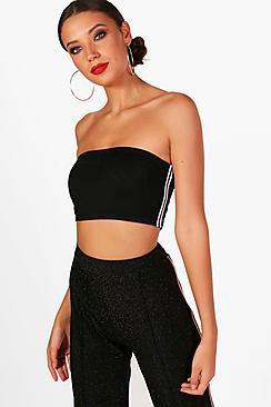 Boohoo Tall Tiffany Sports Rib Bandeau