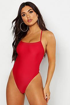 Boohoo Square Neck Swimsuit