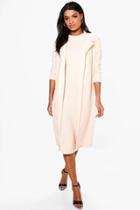 Boohoo Hollie Longline Duster Nude