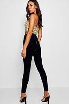 Boohoo Zoe Zip Back Skinny Jeans