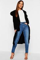 Boohoo Petite Waterfall Wool Look Duster