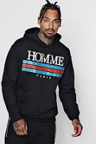 Boohoo Homme Paris Print Hoodie