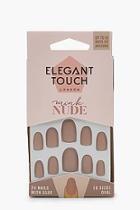 Boohoo Elegant Touch Mink Nude False Nails With Glue