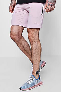 Boohoo Man Signature Mid Length Shorts With Pocket