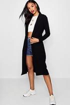 Boohoo Lily Buckle Belt Longline Duster Jacket