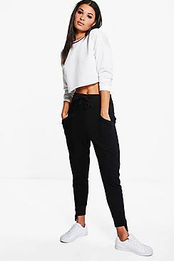 Boohoo Contrast Fabric Hem Detail Sweat Joggers