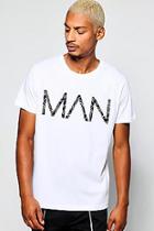 Boohoo Man Scribble Print T-shirt