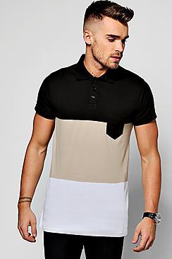Boohoo Colour Block Polo