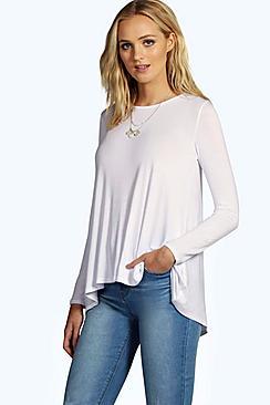 Boohoo Tall Lora Sleeve Swing Tee