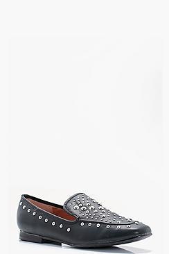 Boohoo Evie Multi Stud Loafer