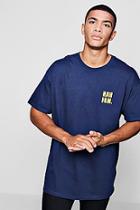 Boohoo Nah Fam Slogan T-shirt In Oversized