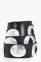 Boohoo Lois Stud Detail Western Belt
