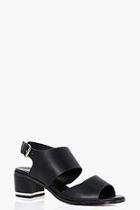 Boohoo Amy Wide Fit Cut Out Block Heel Sandal