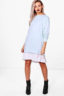 Boohoo Alana 2 In1  Sweater Dress