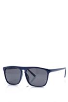 Boohoo Squared Frame Wayfarer Sunglasses Blue