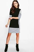 Boohoo Taylor Colour Block Shift Dress