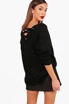 Boohoo Alice Lattice Back Jumper