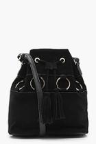 Boohoo Sophie Suedette Ring Duffle Bag