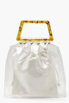 Boohoo Clear Duffle Bag Insert With Resin Handle