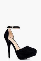 Boohoo Laura Close Round Toe Platform