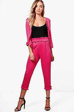 Boohoo Ellie Frill Detail Trouser