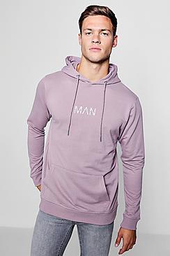 Boohoo Original Man Print Hoodie