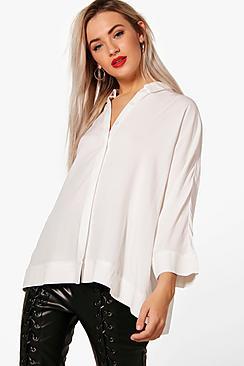 Boohoo Emily Oversized Swing Shirt