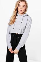 Boohoo Willow Cropped Lounge Hoodie