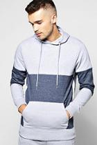 Boohoo Two Tone Marl Hoodie