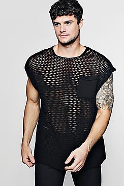 Boohoo Festival Knitted Vest