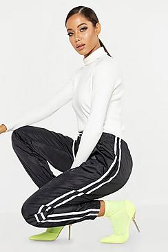 Boohoo Side Stripe Shell Jogger