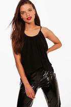 Boohoo Isobel Ruched Drop Arm Cami