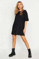 Boohoo Slinky Oversized T-shirt Dress