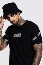Boohoo Blessed Slogan T-shirt With Tape Detail