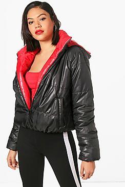 Boohoo Evie Reversible Padded Jacket