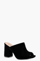 Boohoo Lottie Wide Fit Peeptoe Mule