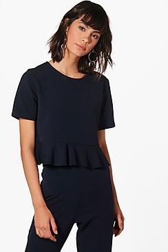 Boohoo Frill Hem Top