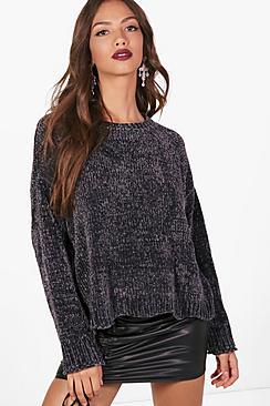 Boohoo Saskia Chenille Boxy Jumper