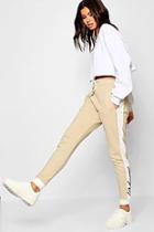 Boohoo Woven Embroidered Contrast Jogger