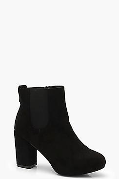 Boohoo Platform Block Heel Shoe Boots