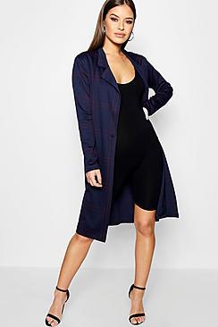 Boohoo Petite Millie Ponte Duster Coat