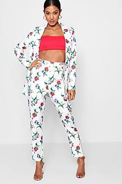 Boohoo Laura Boutique Floral Occasion Suit Trouser