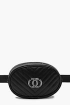Boohoo Plus O Ring Trim Quilted Bum Bag