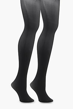 Boohoo Lucy 2 Pack 40 Denier Tights