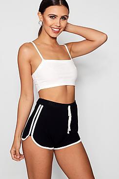 Boohoo Petite Megan Tie Detail Running Shorts