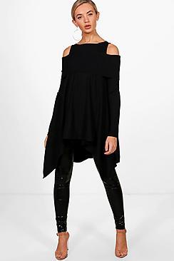 Boohoo Amy Cold Shoulder Jumper