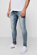 Boohoo Super Skinny Jeans With Back Pocket Embroidery