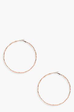 Boohoo Twist Hoop Earrings