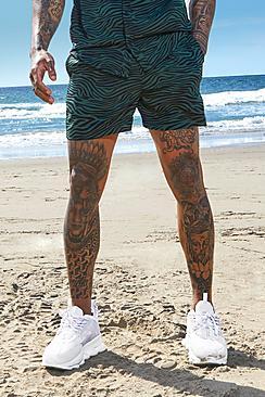 Boohoo Zebra Printed Drawstring Short