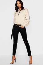 Boohoo Low Rise Rip Knee Skinny Jean